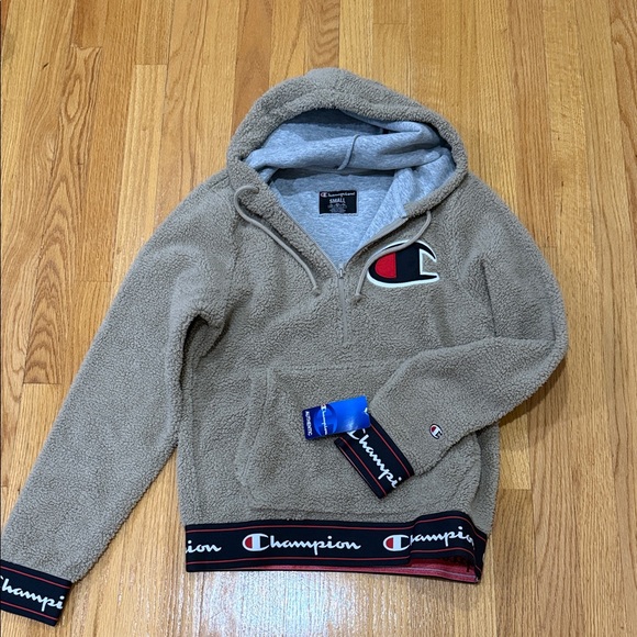 Champion Tops - Champion Beige Sherpa Pullover